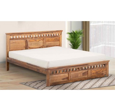 Warsaw Solid Wood Queen Bed by Damro - 78"x60" ( 6.5' x 5' )